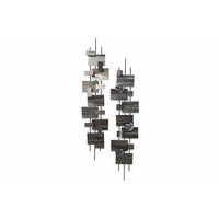 WANDDEKO Silber 26/107 cm - Silberfarben, Metall (2.6/107/5cm) - KUNSTLOFT