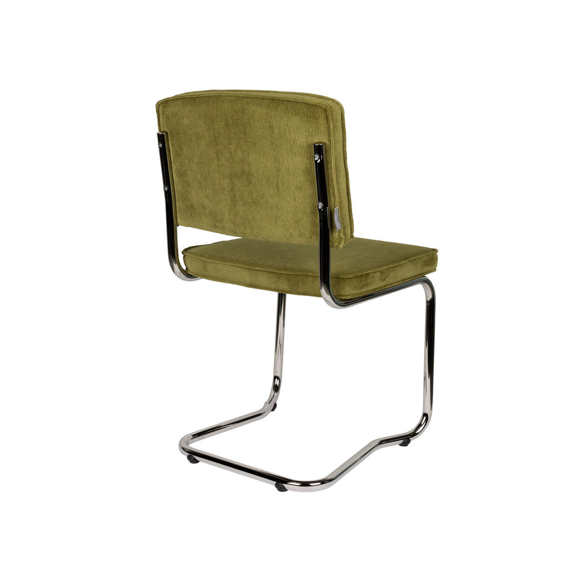 ESSZIMMERSTUHL Ridge Kink Rib Grün - 2 er Set - Grün, Textil (48/85/50cm) - Zuiver