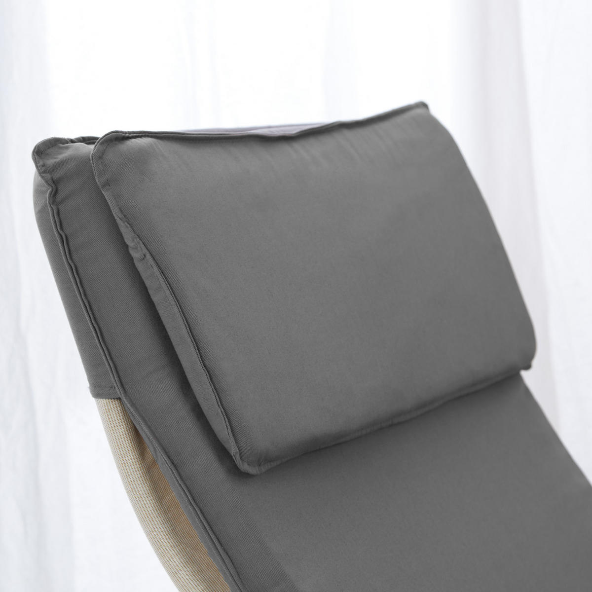RELAXSESSEL Stoffbezug Grau - Grau, Textil (66/93/61cm) - Homestyle4u