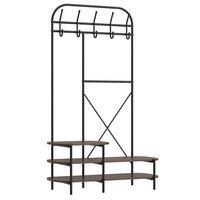 GARDEROBE Metall Braun - Braun, Metall (100/165/40cm) - Nordlys