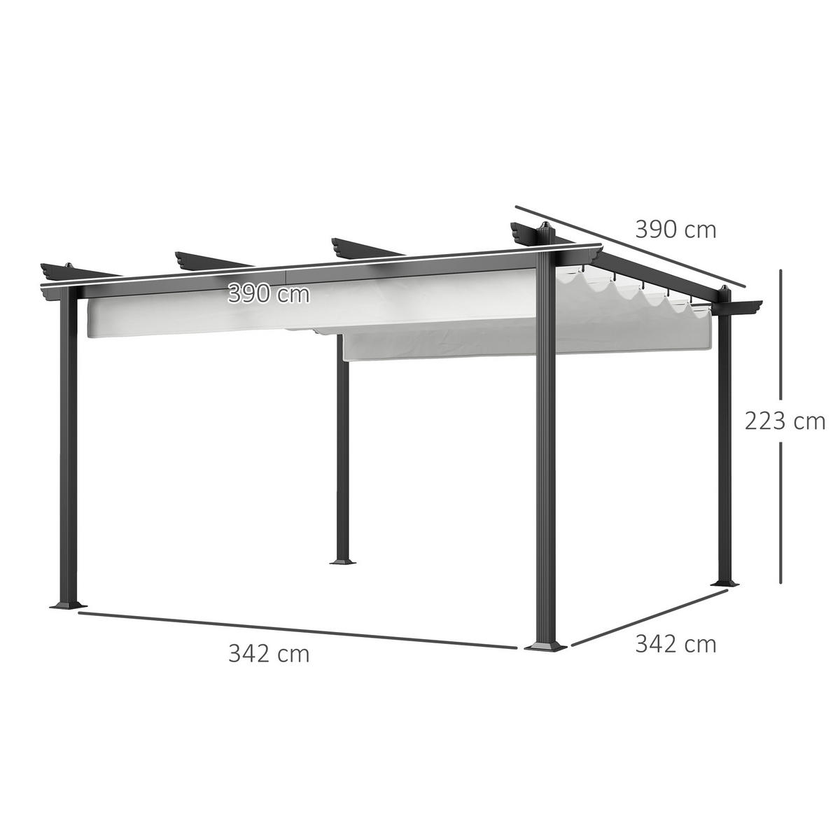 PAVILLON Weiß 1 Stück - Weiß, Metall (390/223/390cm) - GiPP