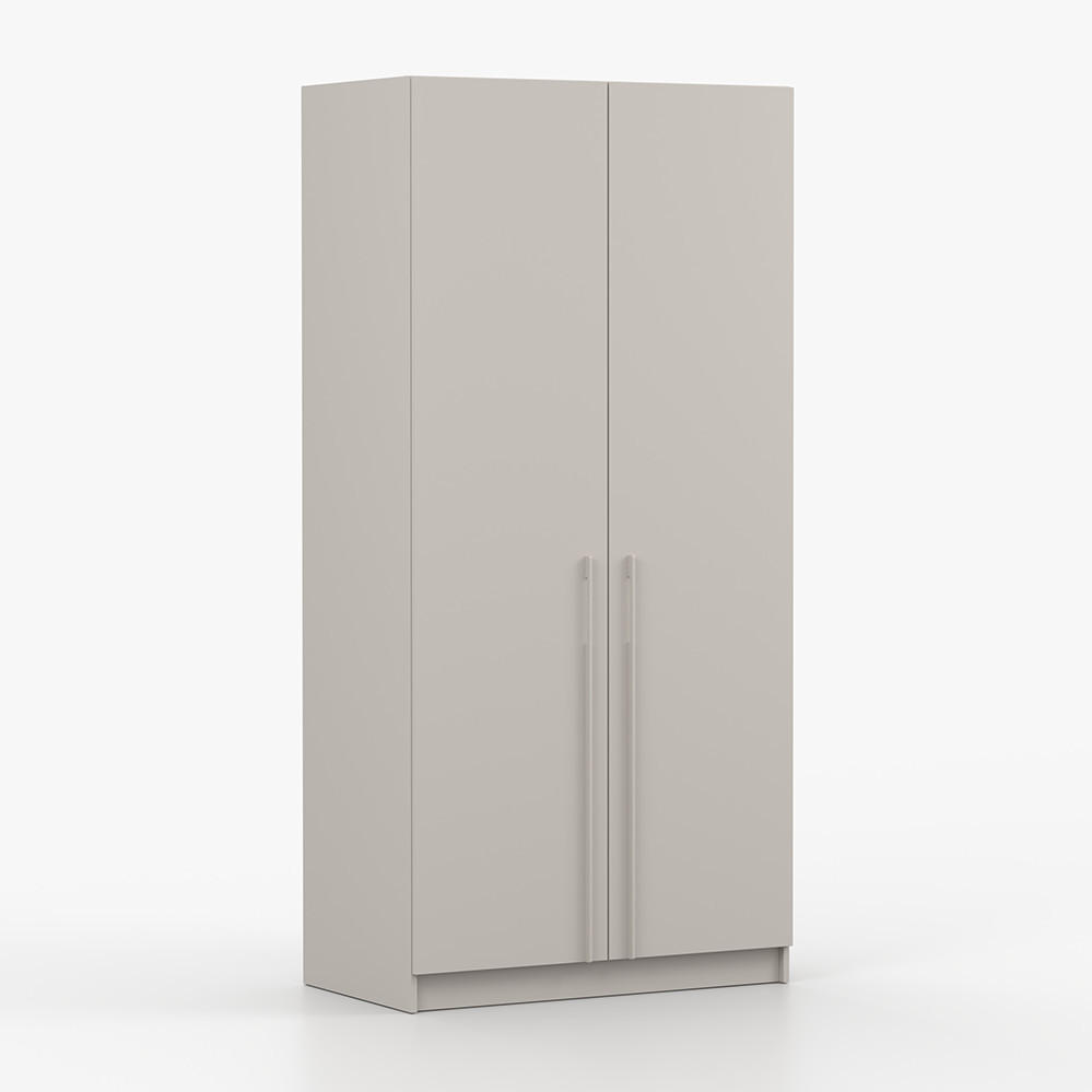 SCHRANK mit Schwenktüren ROSA 2D 100/210/55, 2-türig, Kaschmir - Kaschmir, Holzwerkstoff (100/210/55cm) - imoebel24