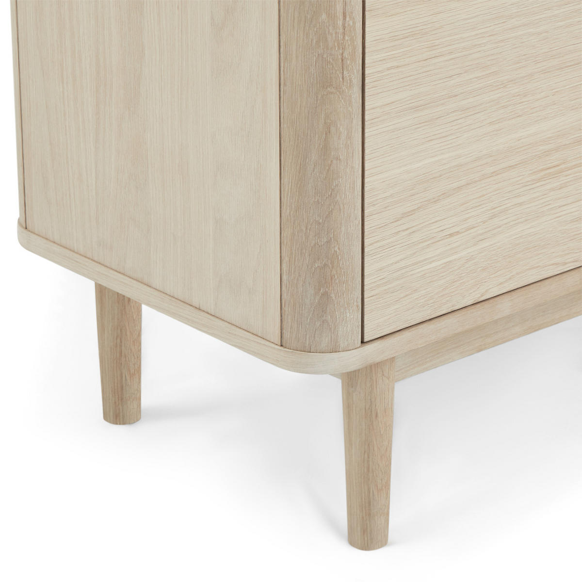 HIGHBOARD Eiche massiv - Eiche Bianco/Eichefarben, Holz/Holzwerkstoff (123/146/45cm) - Furnhouse