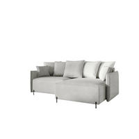 ECKSOFA Betto - Hellgrau, Holzwerkstoff/Textil (221/148cm) - Fun Möbel