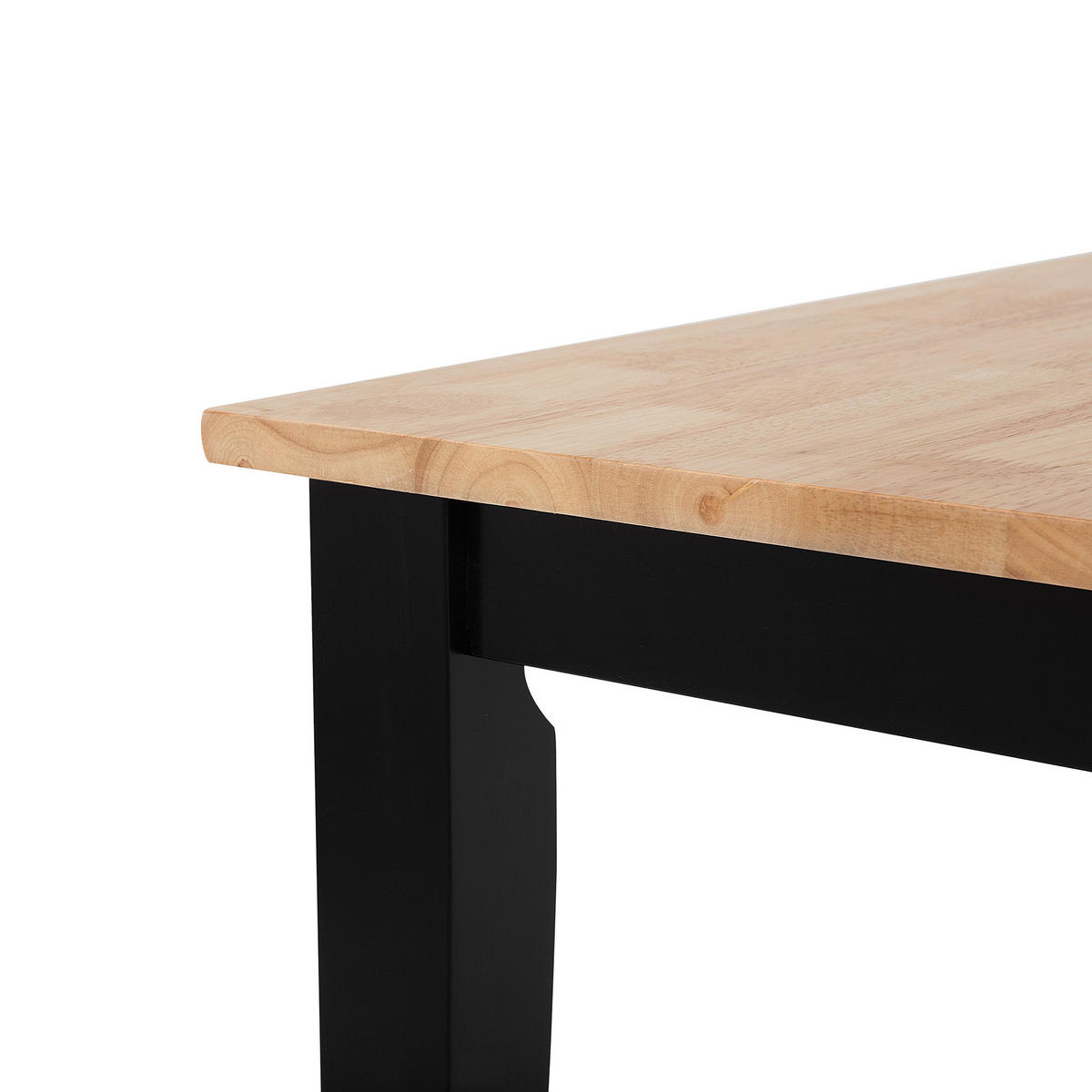 ESSTISCH 120/75/74 cm Schwarz, Hellbraun Rechteckig Houston - Schwarz, Holz (120/75/74cm) - Beliani