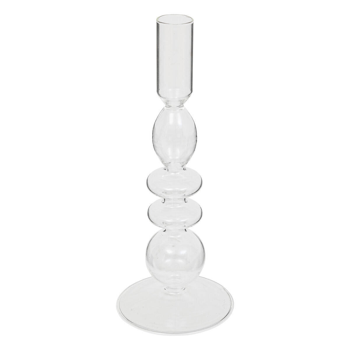 KERZENHALTER Glas Ø 9 cm - Transparent, Glas (9/22/9cm) - Atmosphera Createur d´interieur