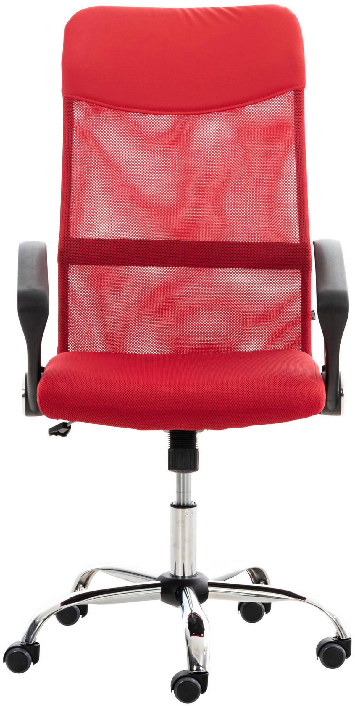 BÜROSTUHL Waterloo, Kunstleder Rot - Rot, Textil/Metall (60/118/53cm) - TPFLiving