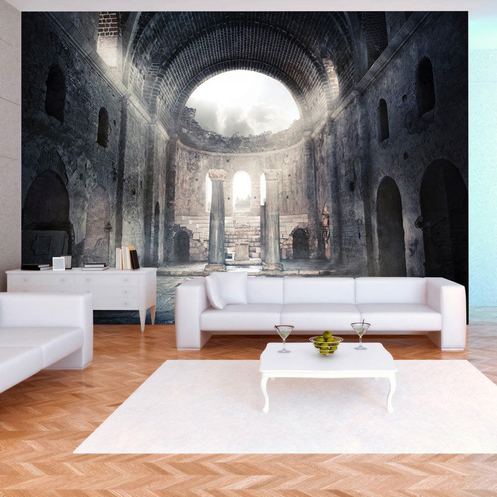 VLIESTAPETE Grau 300/210 cm - Gelb/Grau, Textil (300/1cm) - KUNSTLOFT