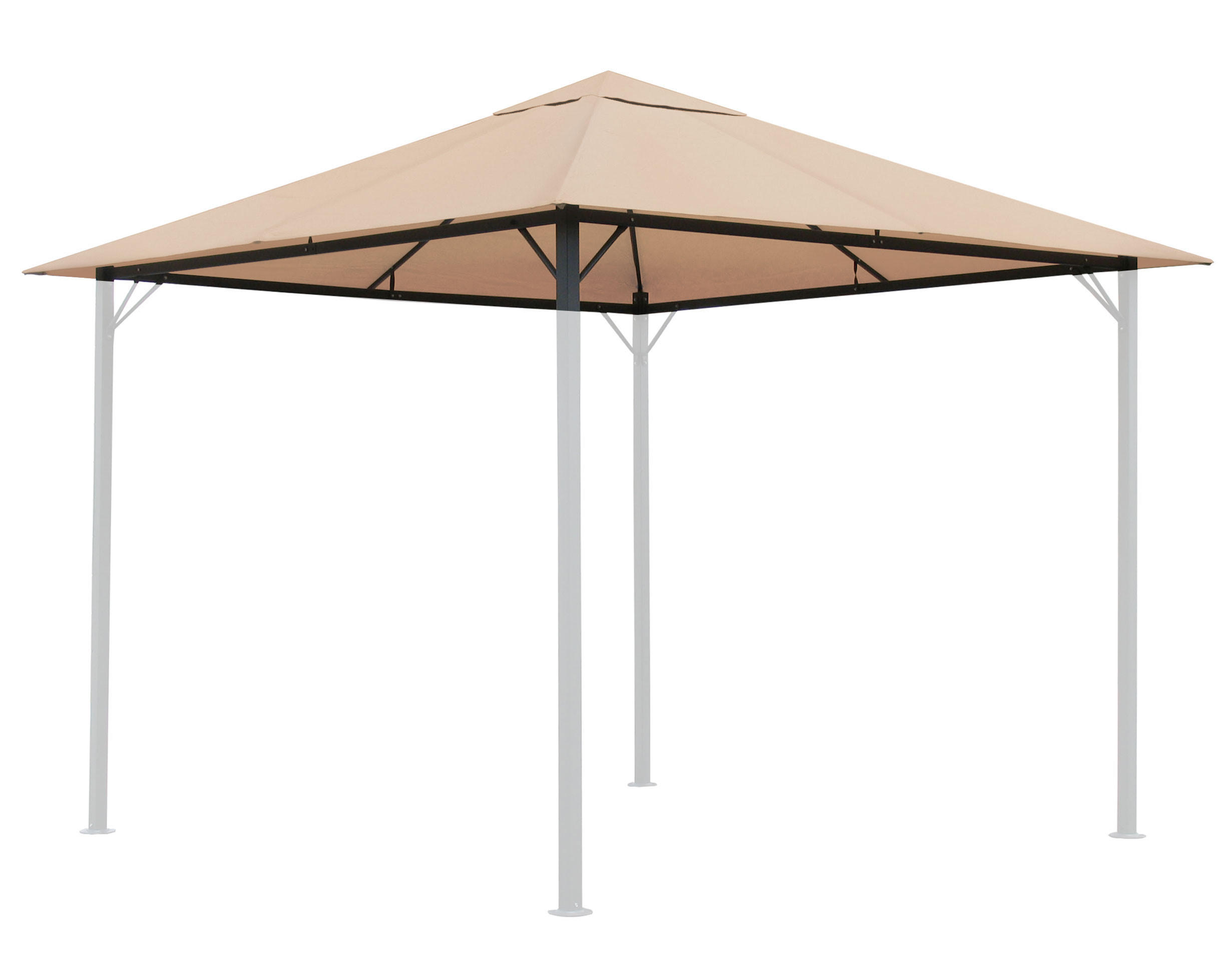 ERSATZDACH Pavillon 3x3 m Beige - Beige, Kunststoff (297/1/297cm) - QUICK STAR