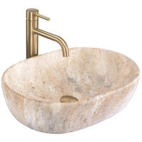 AUFSATZWASCHBECKEN AMELIA SAVANA MATT 48/34,5/13,6 cm - Hellgrau, Keramik (48/13.6/34.5cm) - REA