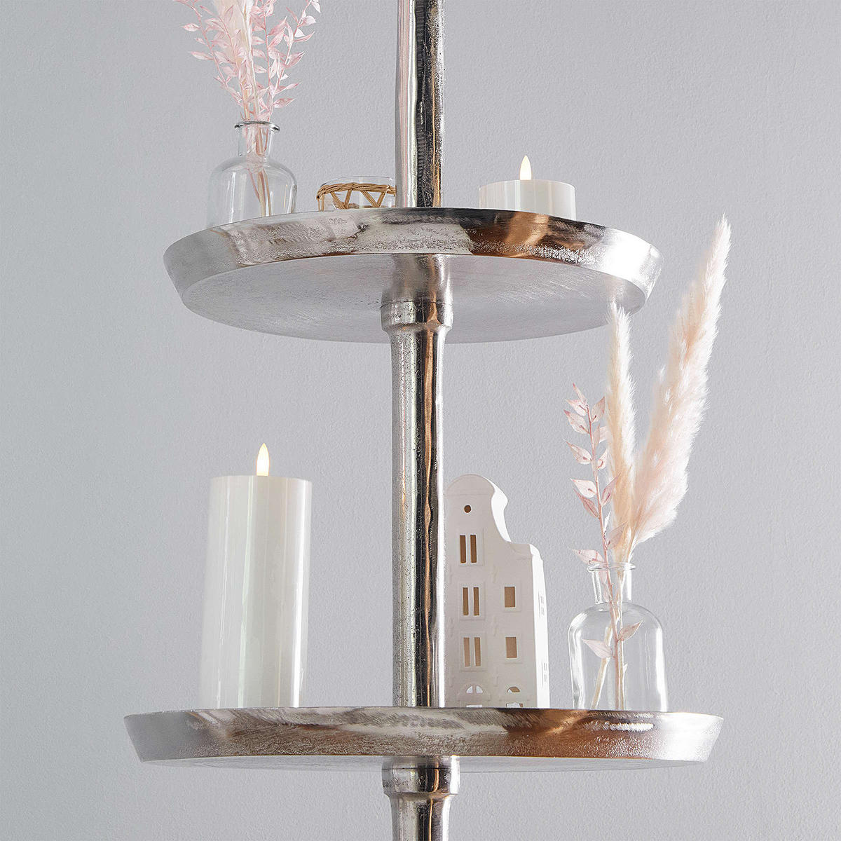 ETAGERE Banquet - Silberfarben, Metall (76/200cm) - Butlers