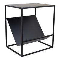BEISTELLTISCH Freek Schwarz - Schwarz, Metall (34/45/50cm) - LOFT42