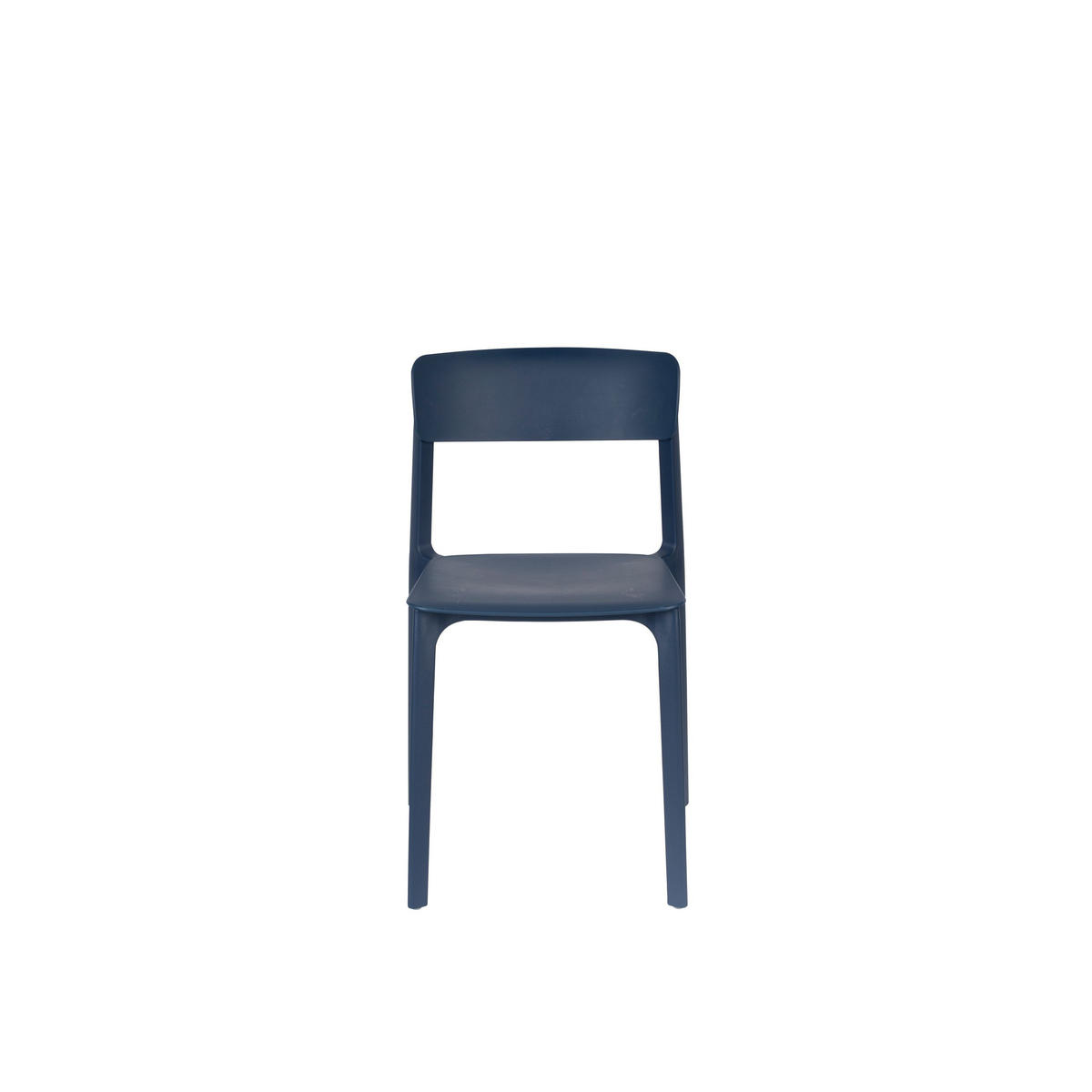 GARTENSTUHL Clive Dunkelblau - 4 er Set - Blau, Kunststoff (48/79/47cm) - Housecraft Living