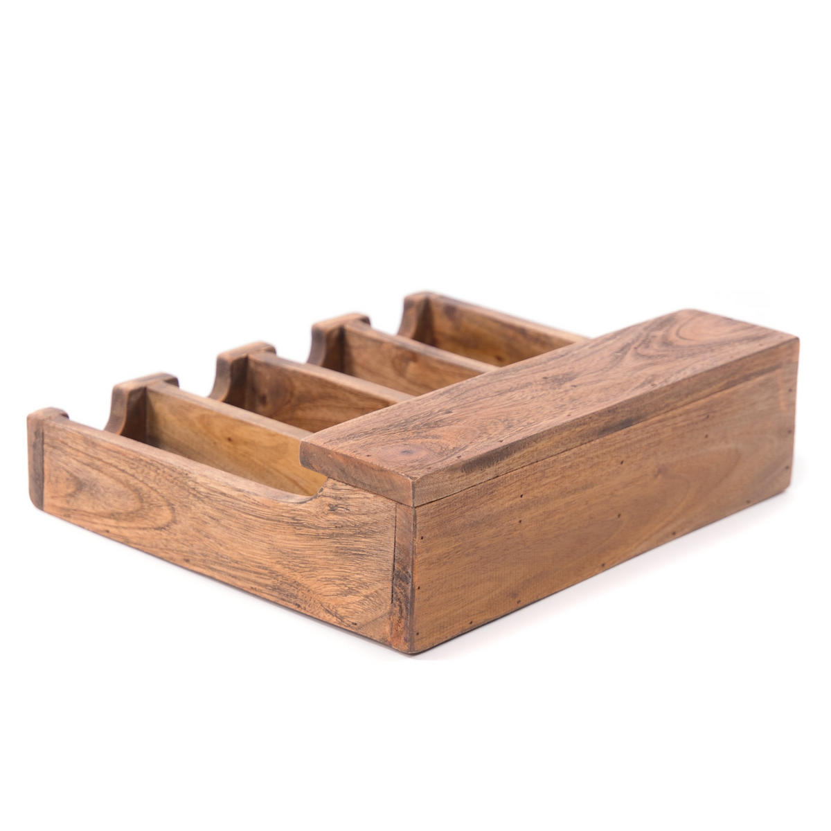BESTECKKASTEN Palu Massivholz naturfarben - Naturfarben, Holz (36/10/30cm) - DESIGN DELIGHTS
