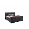 BOXSPRINGBETT 180 x 200 – Bonell-Box, 7-Zonen-Taschenfederkern & 6 cm Gel-Topper - Anthrazit, Textil (180/200cm) - ed exciting design
