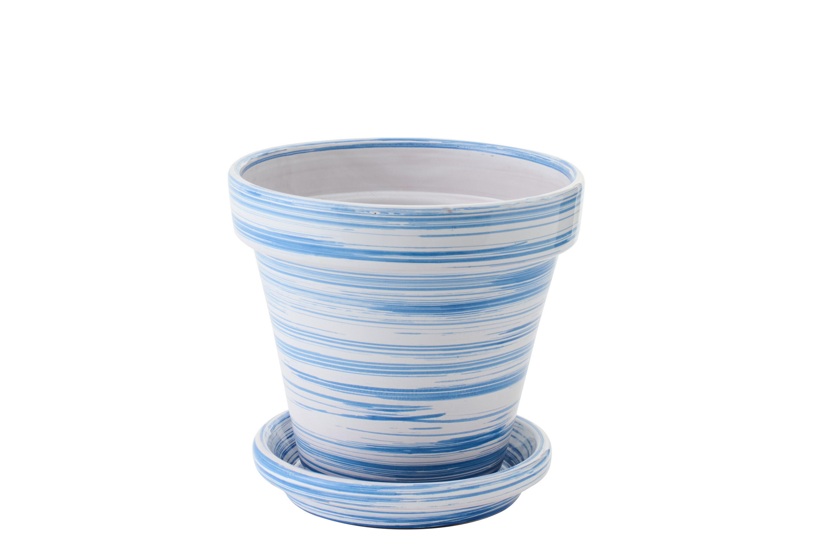 J-Line Blumentopf Blau 25 cm
