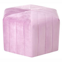 POUF Hellviolett Murietta - Violett, Textil (53/29/48cm) - Beliani