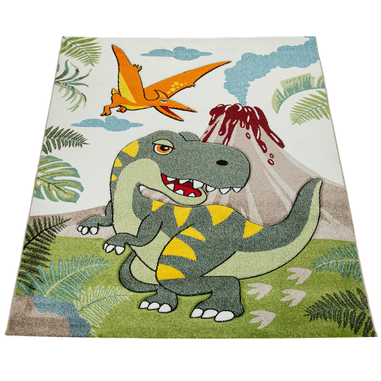 KINDERTEPPICH 200/290 cm Diamond 636 - Grün, Textil (200/290cm) - Paco Home