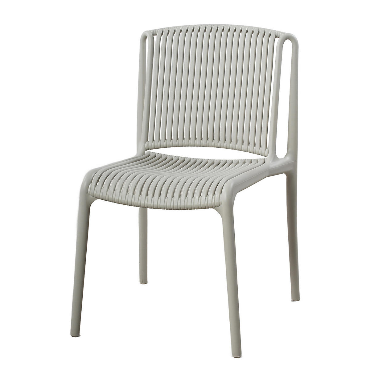 GARTENSTUHL - 2er-Set - Polypropylen - Beige, Kunststoff (53/83/56cm) - home24