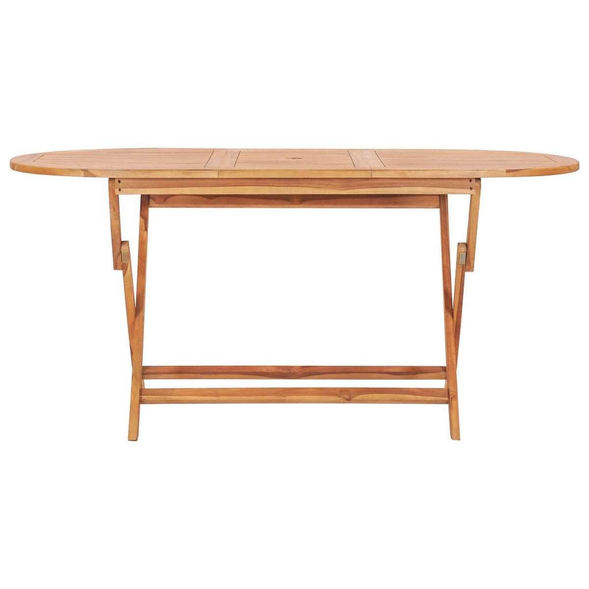 GARTENTISCH Klappbar 160/80/75 Cm Massivholz Teak - Braun, Holz (160/80/75cm) - vidaXL