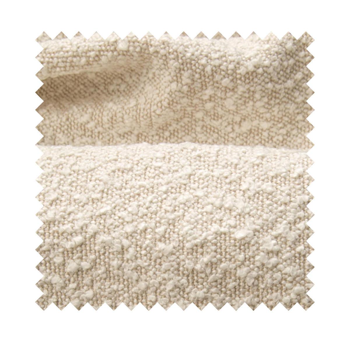 BOXBETT Cloudy Hellbeige Boucle-Bezug 140/200 cm - Beige, Textil (140/200cm) - Selsey