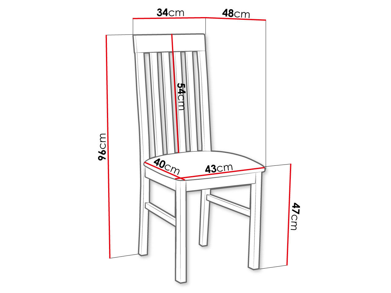 Thumbnail - Mirjan24 Stuhl, Weiß, Grün, Holz, Buche, 1-Sitzer, 43x96x48 cm, Esszimmer, Stühle, Esszimmerstühle, Vierfußstühle