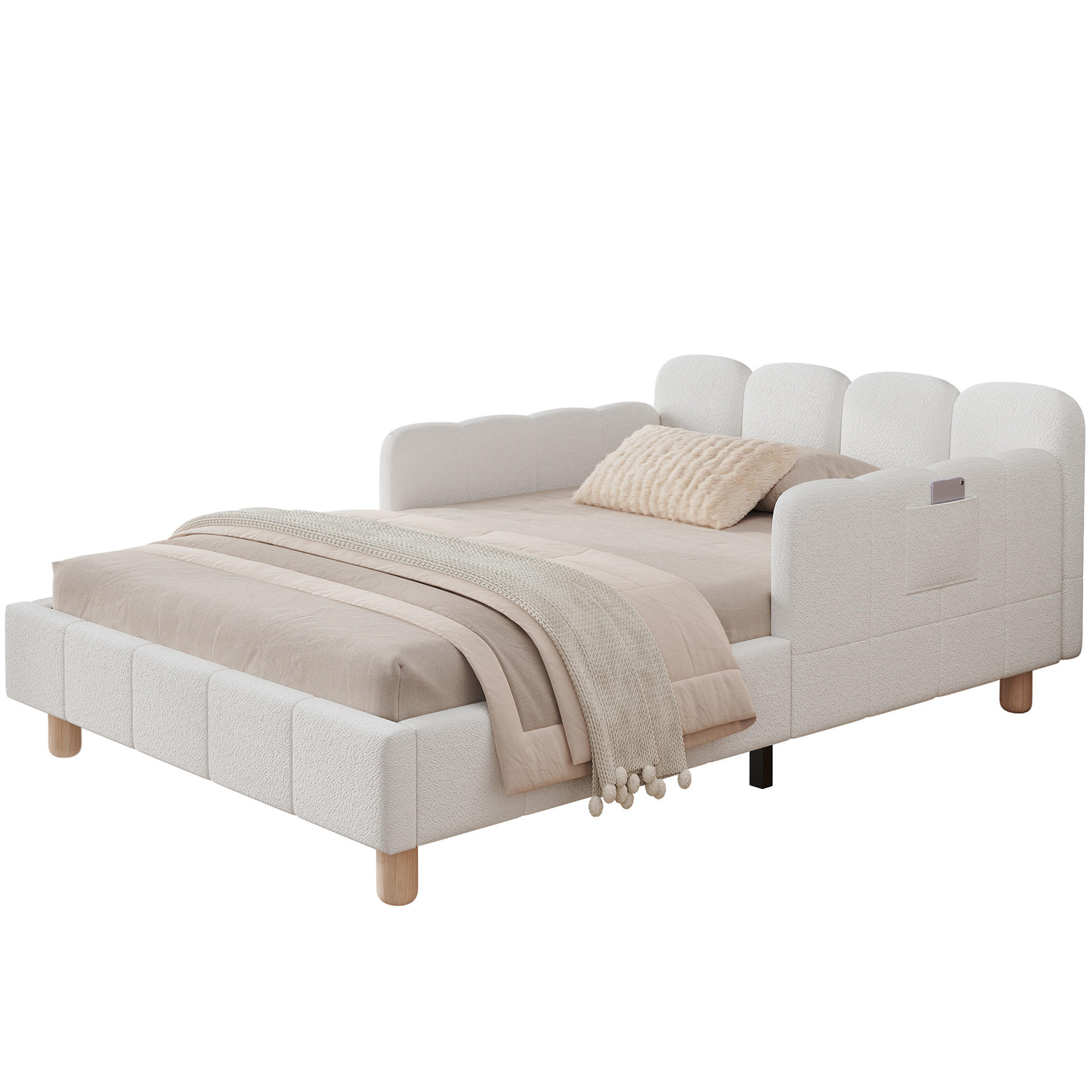 Ivmeu Kinderbett Beige 90x200 cm
