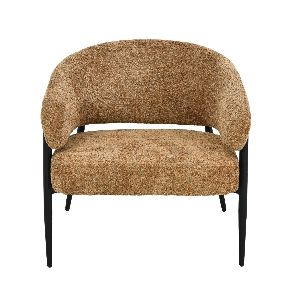 SESSEL Dilan Braun 72.5 /73/75 cm - Cognac, Textil (73/75/72.5cm) - Livingfurn