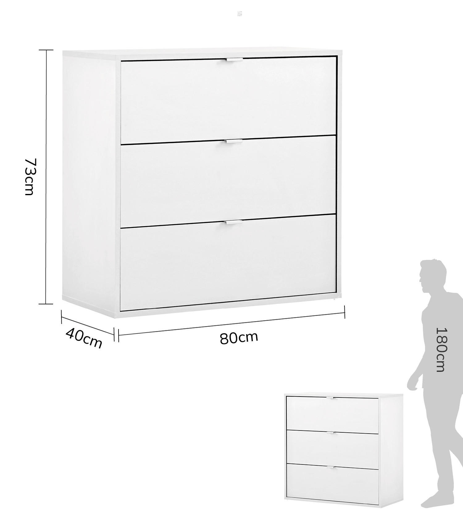 Thumbnail - Mokebo Kommode, Weiß, Holzwerkstoff, 80x73x40 cm, Wohnzimmer, Kommoden & Sideboards, Kommoden