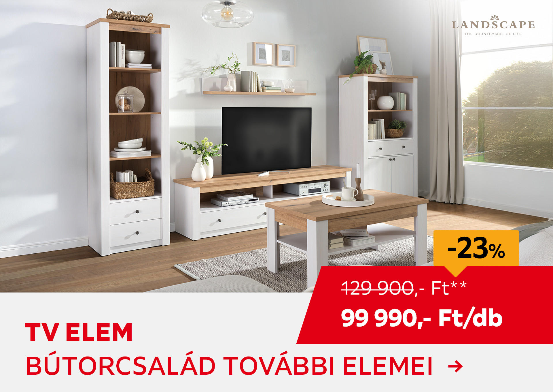 TV ELEM Kiemelt termék 129900 Ft.- helyett 99990 Ft.-