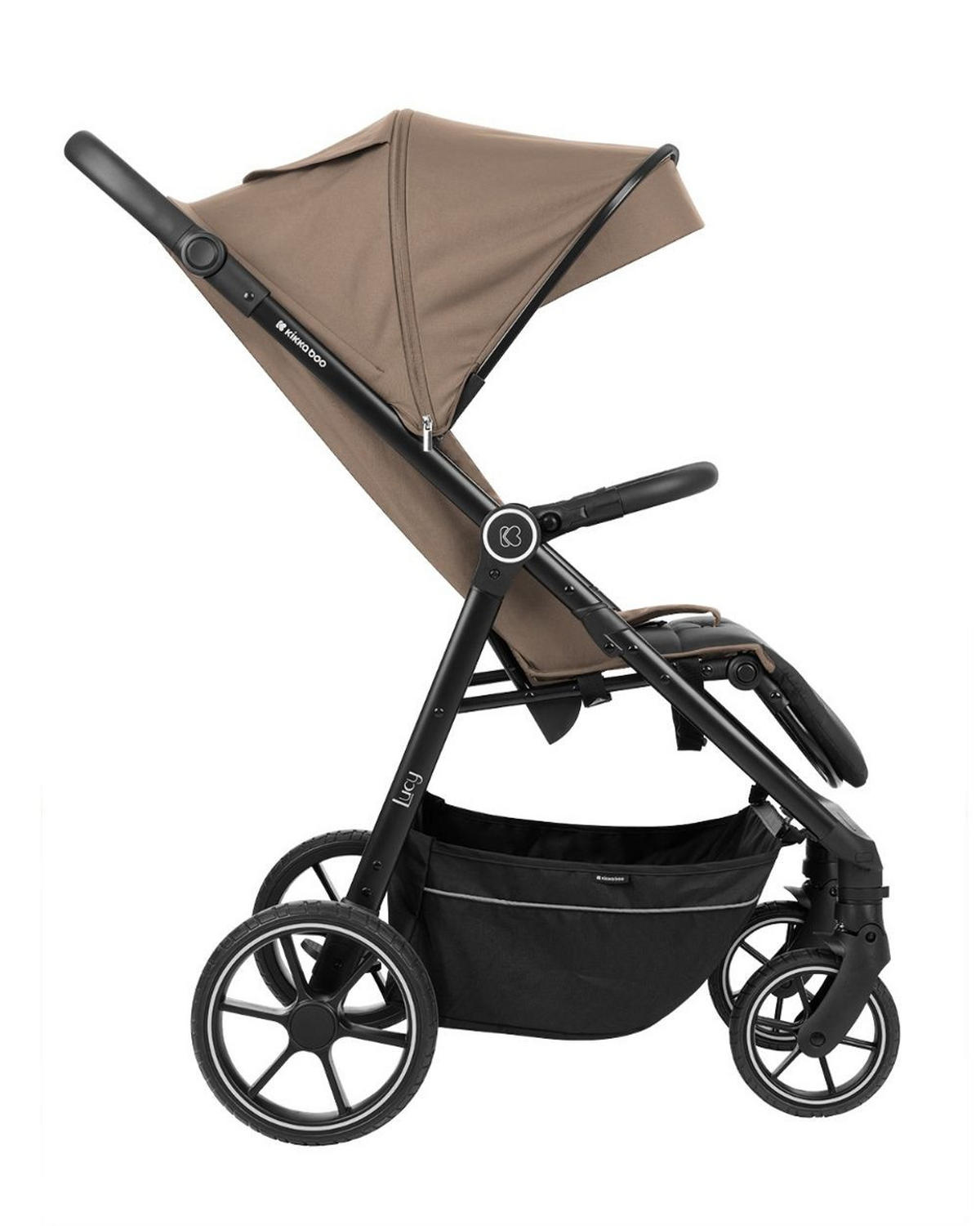 BUGGY Lucy Gurt beige Rückenlehne verstellbar Federung Hinterradbremse - Beige, Metall (74/54/104cm) - Kikka boo