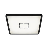 LED DECKENLEUCHTE Schwarz Backlight - Schwarz, Kunststoff (29.3/29.3/2.8cm) - Briloner