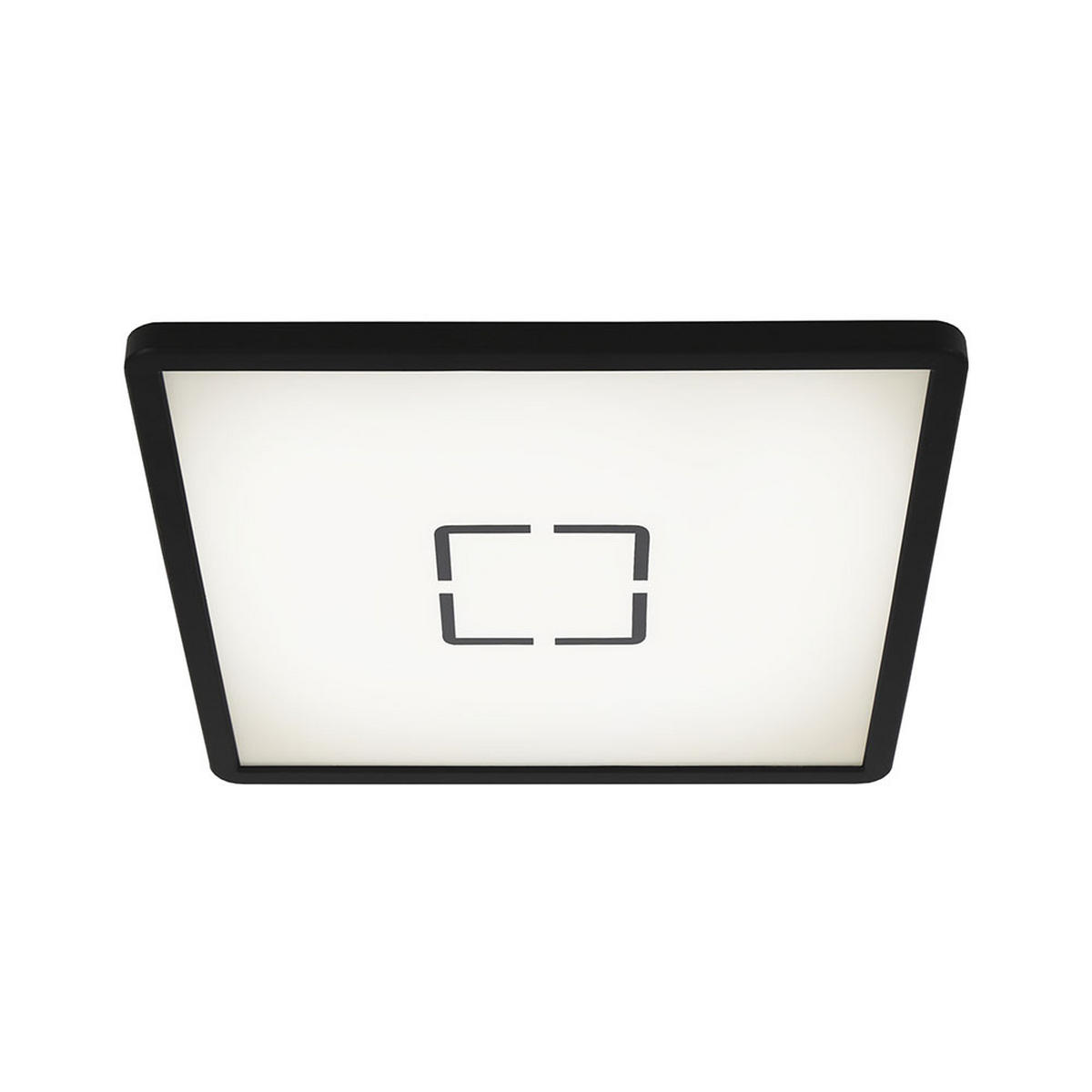 LED DECKENLEUCHTE Schwarz Backlight - Schwarz, Kunststoff (29.3/29.3/2.8cm) - Briloner