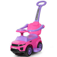 SCHIEBEWAGEN Rosa - Pink, Kunststoff (43/84/89cm) - COSTWAY