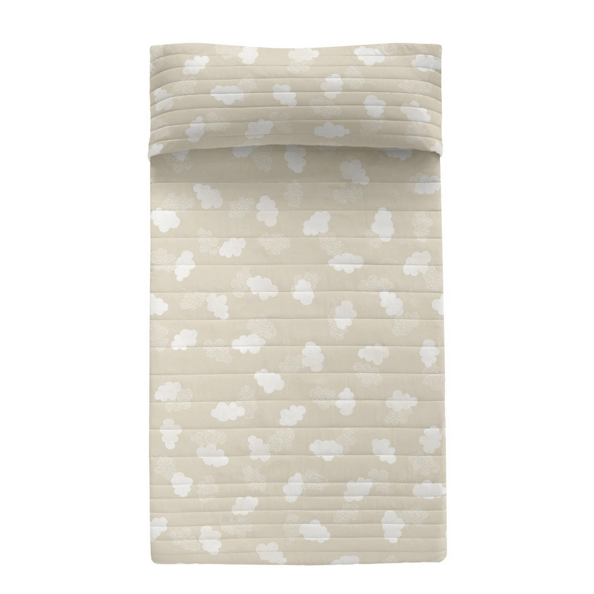 TAGESDECKE clouds 200x260 cm (bett 105) beige - Beige, Textil (200/260cm) - Happy Friday