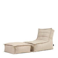 OUTDOORSITZSACK Skandi mit Hocker - Beige, Kunststoff/Textil (75/75/96cm) - icon