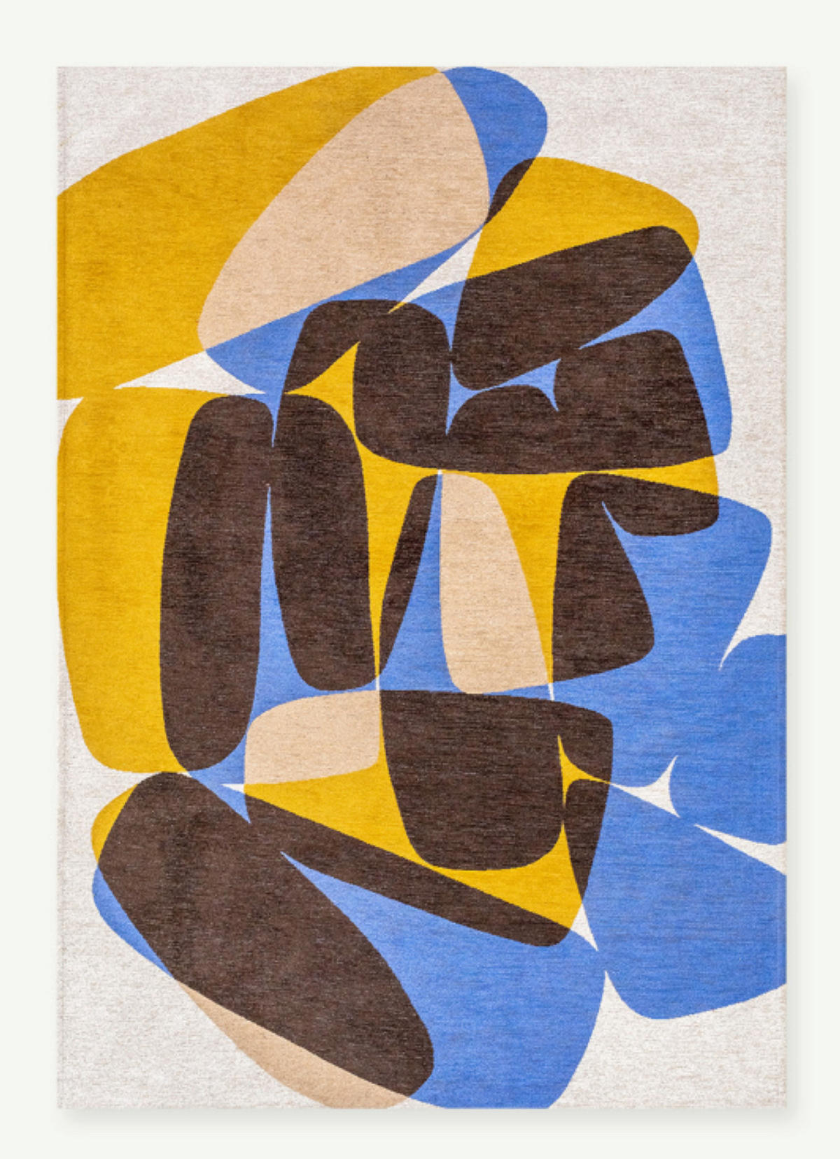 TEPPICH modern Flachgewebe ROCKY Gelb 240 x 340 cm - Gelb, Textil (240/340cm) - Novatrend