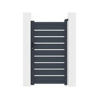 TOR bastien Anthrazit - Grau, Metall (100/176/176cm) - Habitat Garten