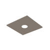 DECKENLEUCHTE - Graubraun, Metall (15/15/4cm) - Lumicom