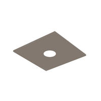 DECKENLEUCHTE - Graubraun, Metall (15/15/4cm) - Lumicom