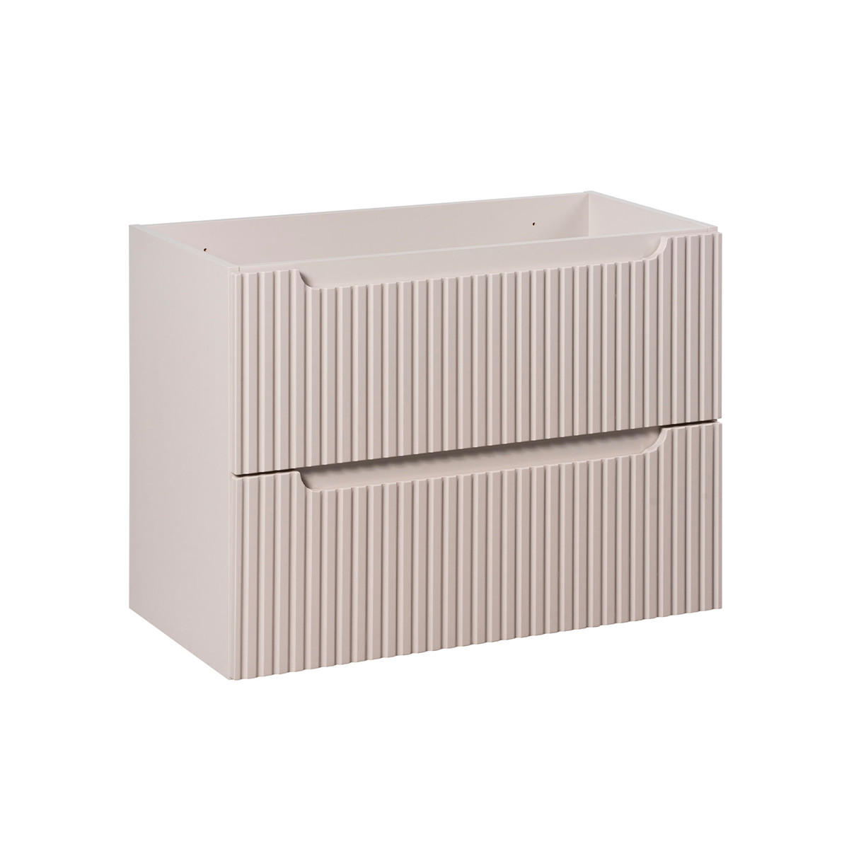 WASCHTISCHUNTERSCHRANK 80cm Riva Kaschmir - Beige, Holzwerkstoff (80/57/40cm) - Petits-meubles