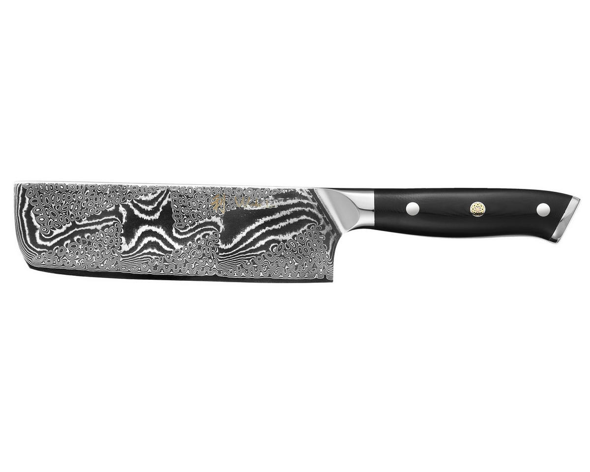 NAKIRIMESSER 17 cm - Schwarz, Metall (30cm) - Wakoli