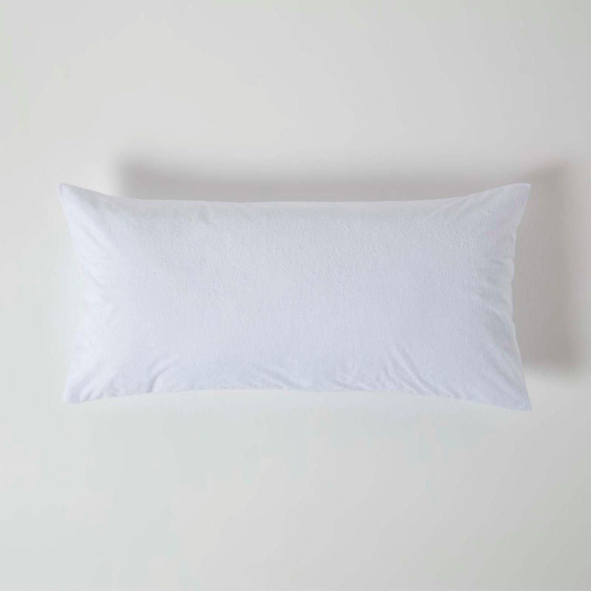 KISSENSCHONER Frottee wasserdicht 40/80 cm, 4er-Set mit Reißverschluss - Weiß, Textil (40/80cm) - Homescapes