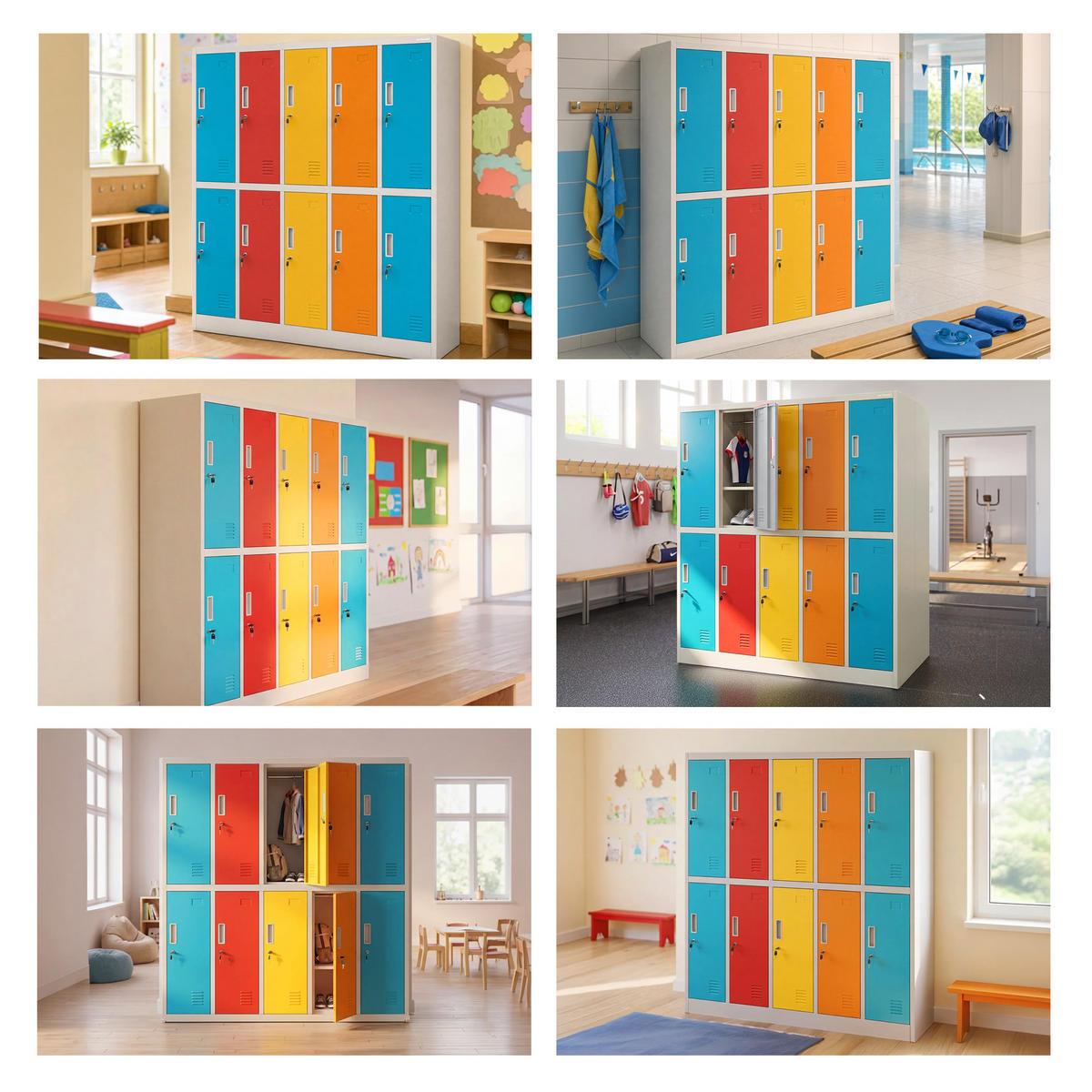 SCHULSPINDE BARTUŚ - Blau/Gelb, Metall (136/150/45cm) - Jan Nowak