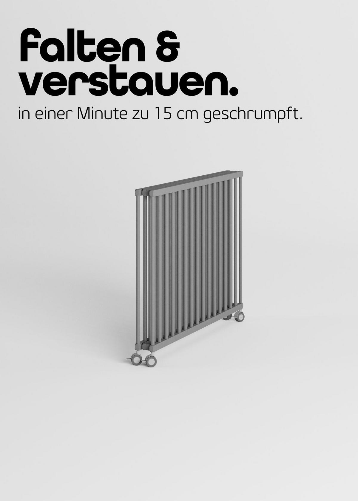 LAUFGITTER 100x100 cm faltbar mit Matratze - grau - Grau, Holz (100/74/100cm) - Sämann – make a difference.