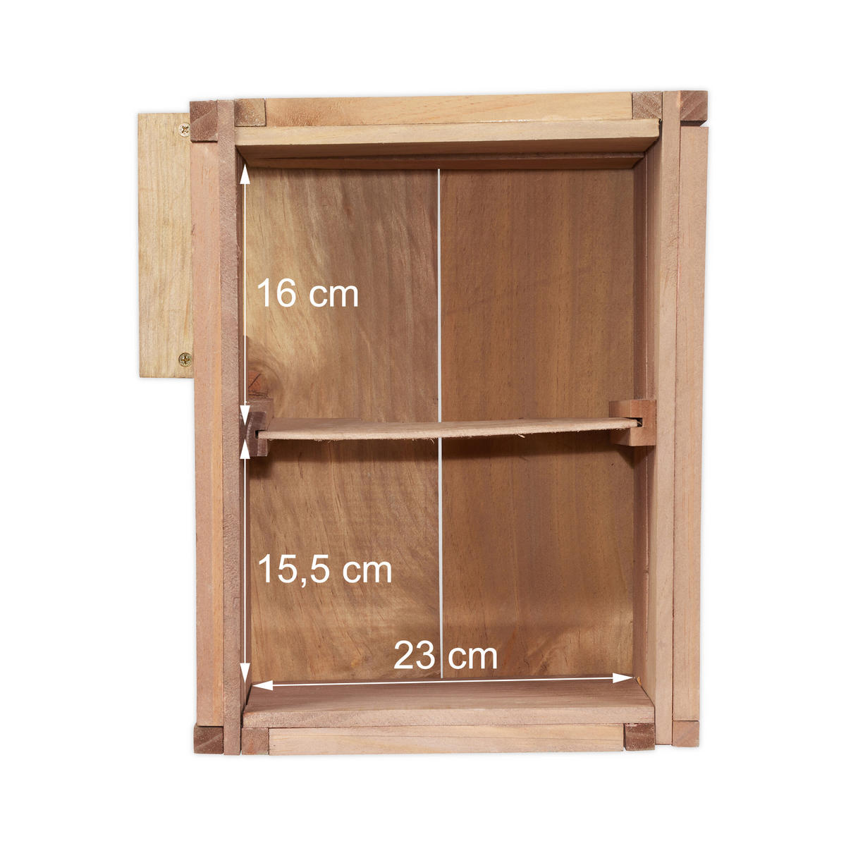 IGELHAUS - Hellbraun, Holz/Kunststoff (40/30/34cm) - Relaxdays