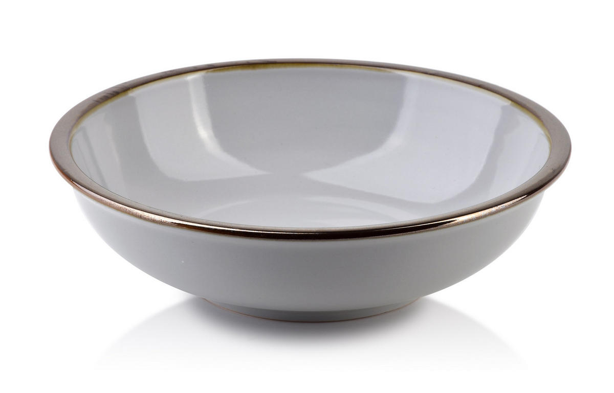 SCHALE Cal Grau 18/18/5 cm Keramik - Grau, Keramik (18cm) - Mondex