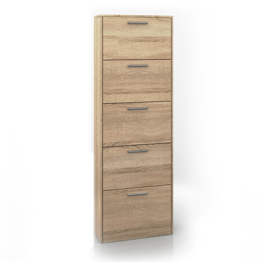 SCHUHKIPPER Gizmo Sonoma 59 x 169.5 cm - Braun/Sonoma Eiche, Holzwerkstoff (59/169.5/22cm) - Vicco