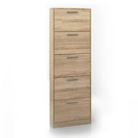 SCHUHKIPPER Gizmo Sonoma 59 x 169.5 cm - Braun/Sonoma Eiche, Holzwerkstoff (59/169.5/22cm) - Vicco