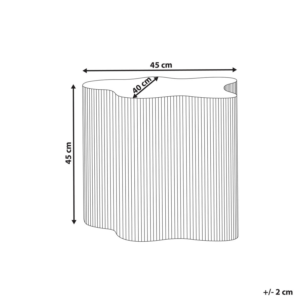 BEISTELLTISCH Schwarz Perry - Schwarz, Holzwerkstoff (40/45/45cm) - Beliani